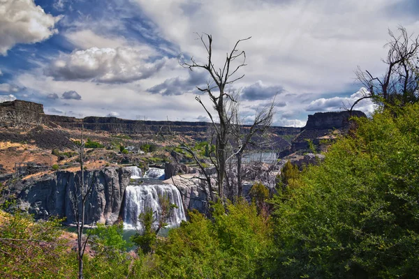 Shoshone Falls Snake River Viewed Hiking Trail Twin Falls Pillar — Stock Photo, Image