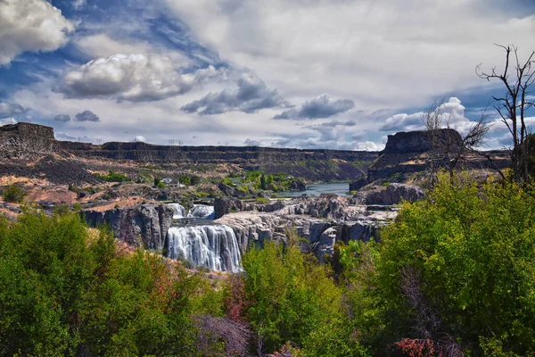 Shoshone Falls Snake River Viewed Hiking Trail Twin Falls Pillar — Stock Photo, Image