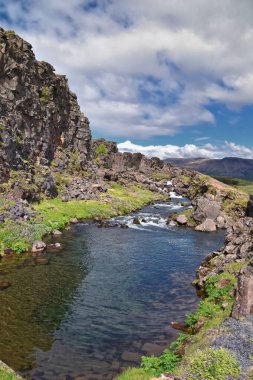 Thingvellir Ulusal Parkı ingvellir, tarihi yer, ilk parlamento ve ulusal park İzlanda 'da, Reykjavk Avrupa' nın doğusunda UNESCO