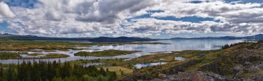 Thingvellir Ulusal Parkı ingvellir, tarihi yer, ilk parlamento ve ulusal park İzlanda 'da, Reykjavk Avrupa' nın doğusunda UNESCO