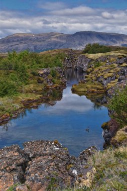 Thingvellir Ulusal Parkı ingvellir, tarihi yer, ilk parlamento ve ulusal park İzlanda 'da, Reykjavk Avrupa' nın doğusunda UNESCO