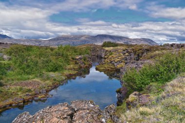 Thingvellir Ulusal Parkı ingvellir, tarihi yer, ilk parlamento ve ulusal park İzlanda 'da, Reykjavk Avrupa' nın doğusunda UNESCO