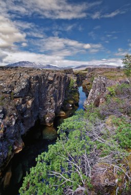 Thingvellir Ulusal Parkı ingvellir, tarihi yer, ilk parlamento ve ulusal park İzlanda 'da, Reykjavk Avrupa' nın doğusunda UNESCO