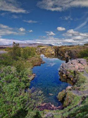 Thingvellir Ulusal Parkı ingvellir, tarihi yer, ilk parlamento ve ulusal park İzlanda 'da, Reykjavk Avrupa' nın doğusunda UNESCO