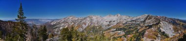 Lone Peak Wilderness, Box Elder Peak yürüyüş parkurundan, Wasatch Range Rocky Dağları, Utah, ABD.