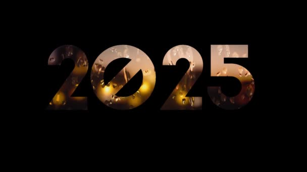 Animazione Onore Del Prossimo Nuovo Anno — Video Stock