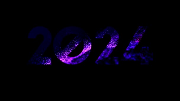 Animasyon Gelecek Yeni Yılın Onuruna — Stok video