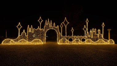 Marianske Lazne, Çek Cumhuriyeti - 21 Nisan 2023: Spa kasabası Marianske Lazne 'nin (Marienbad) merkezinde hafif maruz kalma