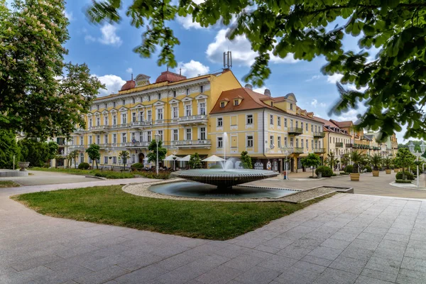 Architecture Center Famous Great Czech Spa City Frantiskovy Lazne Franzensbad — Photo