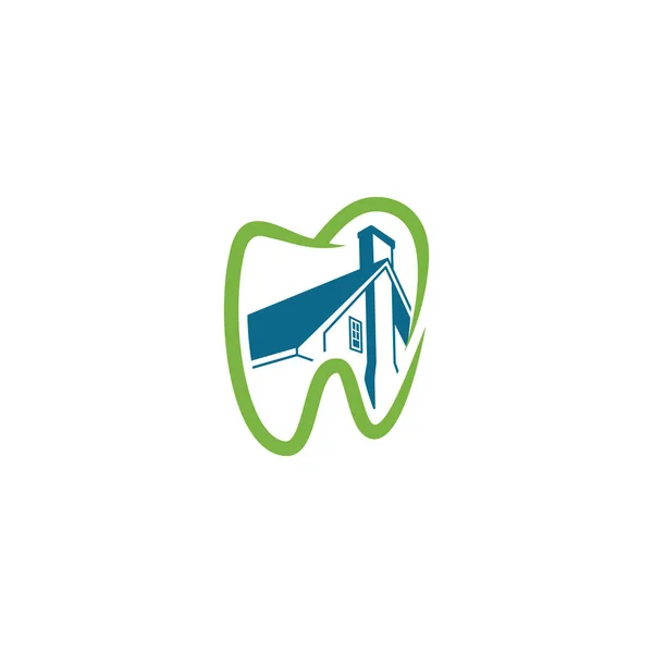 Design Logotipo Clínica Odontológica Simples Ilustração Vetorial Eps Eps —  Vetores de Stock