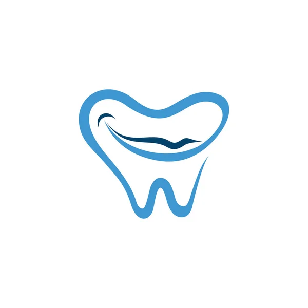 Imagem Vetorial Logotipo Dentário Ilustração Vetor Projeto Logotipo Cuidado Dental —  Vetores de Stock