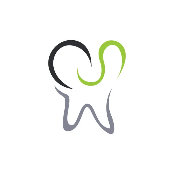 Immagine Astratta Del Vettore Del Logo Dentale Del Dente Dente — Vettoriale Stock