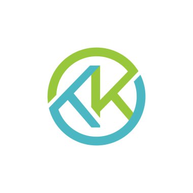 Başlangıç Harfi KK Logosu - Minimum Vektör Logosu. Premium KK logo tasarımı, KK harf logosu ve modern trend. KK Modern logosu