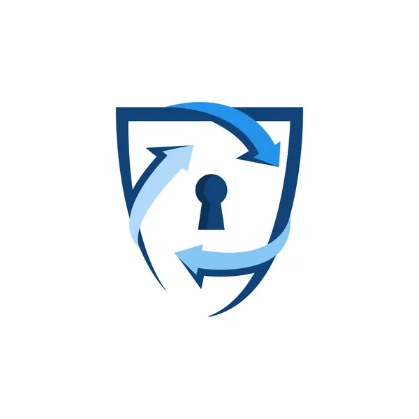 Shield Captcha Icoon Vector Logo Applicatie Captcha Security Baypass Software — Stockvector