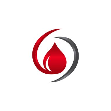 Petrol ve gaz logosu tasarım vektör şablonu. Petrol ve gaz madenciliği şirketi logosu, şirket logosu ve tabelaları için mükemmel bir ilham kaynağı tasarladı.