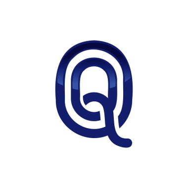 Başlangıç Harfi Q Teknolojisi Logo Tasarım Şablonu Element Vektör resmi. Q harfi teknoloji logo yazı tipi dijital tasarım vektör resmi