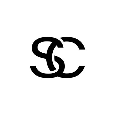 Beyaz bir zemin üzerinde birbirine kenetlenmiş siyah harfler içeren minimalist ve zarif bir logo birliği, bağlantılılığı ve modern basitliği sembolize ediyor..