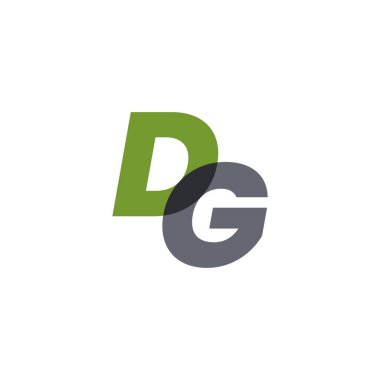 Yaratıcı modern iş tipografi vektör şablonlu ilk DG Harf Logosu. DG Logo Yaratıcı Modern Minimum Alfabe D G Başlangıç Harfi Mark Monogram Düzenleyici