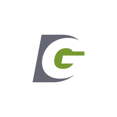 Yaratıcı modern iş tipografi vektör şablonlu ilk DG Harf Logosu. DG Logo Yaratıcı Modern Minimum Alfabe D G Başlangıç Harfi Mark Monogram Düzenleyici