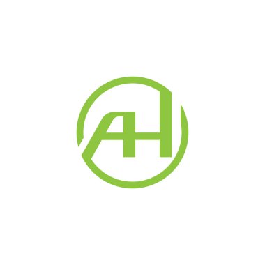 Soyut vektör logosu monogram şablonu. Yaratıcı modern vektör resimli harf logosu.