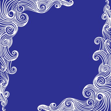 Tebrik kartları için soğuk desenli dekoratif köşe