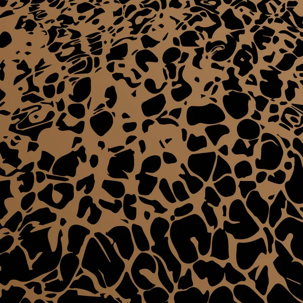 Животный Фон Абстрактных Пятен Похожих Кожу Леопарда Жираф Черно Золотом — стоковый вектор