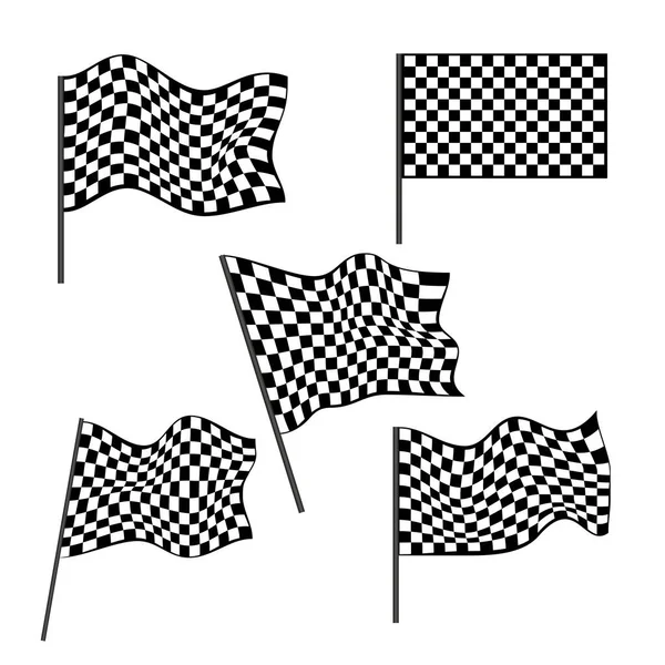 Siyah ve Beyaz Araba Yarış Bayrakları Damalı Bayrak