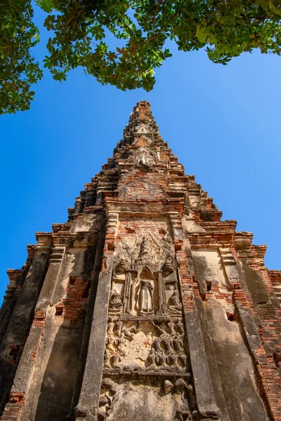 Сломанная Скульптура Будды Храме Чайваттанарама Расположенном Пхра Накхон Аюттхая Таиланд — стоковое фото
