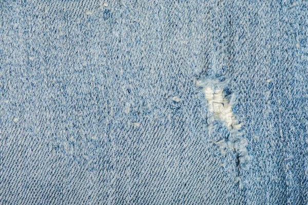 Oude Blauwe Denim Jeans Textuur Gescheurde Spijkerbroek Fashion Blauwe Denim — Stockfoto