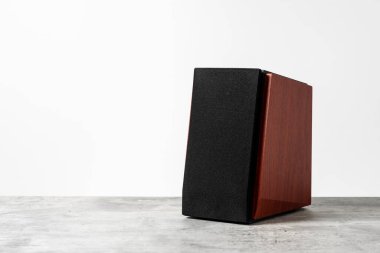 Ev eğlencesi için kitaplık hoparlör sistemi.