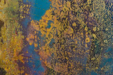 Yanmış paslanmaz çelik, paslı ve paslı paslanmaz çelik dokusu doku ve arka plan için..