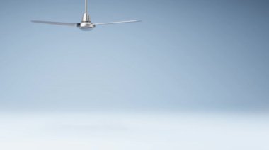 Stüdyo Mavi Arkaplanda Tavan Dönüşü, Kopya Boşluğu ile Kusursuz Döngü 3B Canlandırması