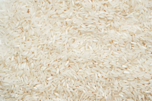 Arroz Grano Largo Pulido Textura Primer Plano — Foto de Stock