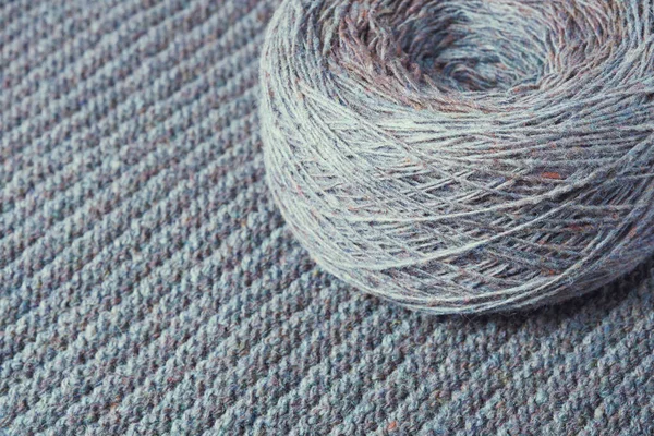 Skein Wool Yarn Hobby Knitting Needlework — 图库照片