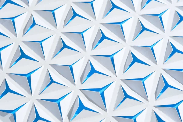 White Blue Abstract Paper Background Triangles — Stok fotoğraf