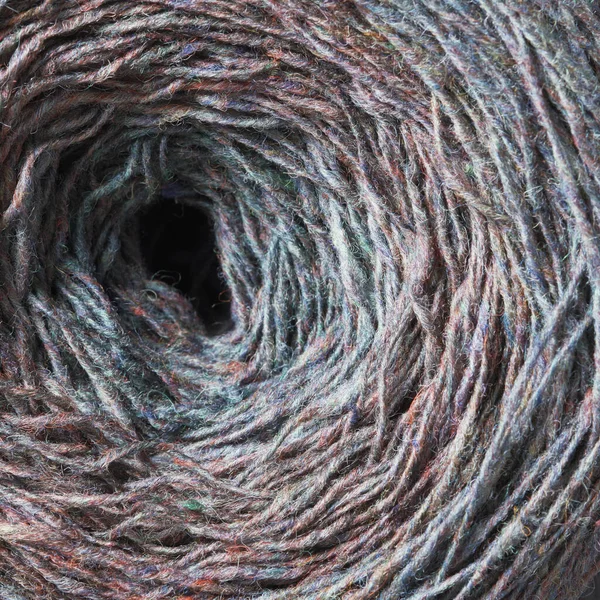 Skein Wool Yarn Hobby Knitting Needlework — Stock Fotó