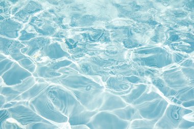 Dalgalanmalı soyut su arka planı. Hafif nedensel etki. Işık ve gölge oyunu, dalgaların dokusu ve sıçramalar..