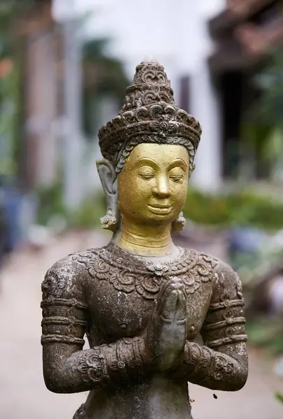 Buddha雕像 Thailand的遮掩 — 图库照片
