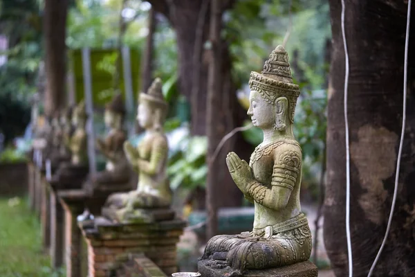Közelkép Buddha Szobor Thaiföld — Stock Fotó
