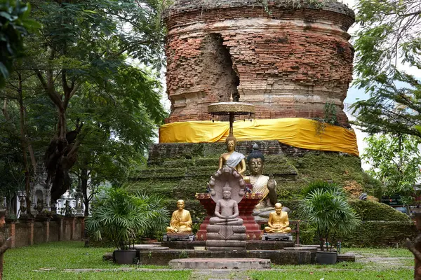 Närbild Buddha Staty Thailand — Stockfoto