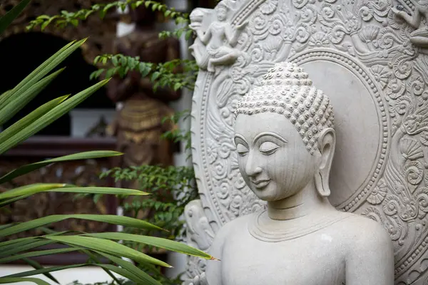Primer Plano Estatua Buda Tailandia — Foto de Stock
