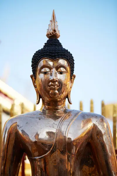 Közelkép Buddha Szobor Thaiföld — Stock Fotó