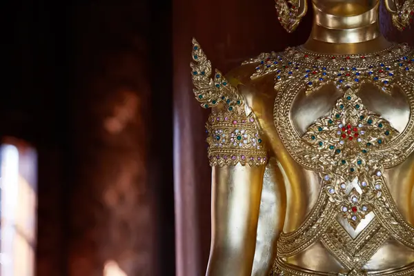 Estátua Buda Ouro Tailandês Tailândia — Fotografia de Stock