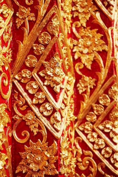 Tecido Seda Dourada Estilo Tailandês — Fotografia de Stock