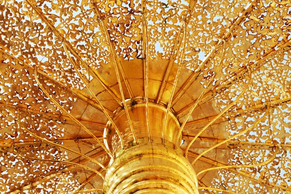 Detalhe Portão Dourado Detalhe Monumento Parque — Fotografia de Stock