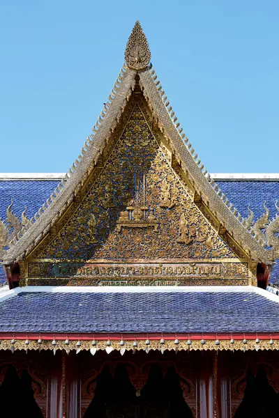 泰兰庙宇的屋顶 — 图库照片