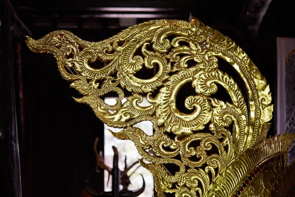 Thai Παραδοσιακή Γλυπτική Χρυσό Στην Ταϊλάνδη — Φωτογραφία Αρχείου