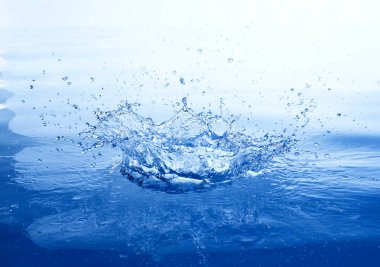 water splash isolated on white clipart
