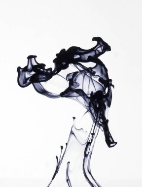 Soyut mürekkep siyah beyaz mermer. siyah boya