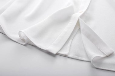 Beyaz ipek kumaş, tekstil, kumaş, kumaş. Stüdyo çekimi